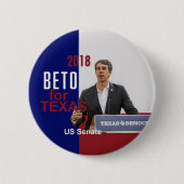 BETO O'Rourke Texas 2018 Button (Vorderseite)