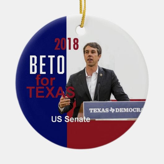 BETO O'Rourke Texas 2018 Keramik Ornament (Vorne)
