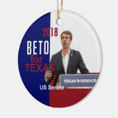 BETO O'Rourke Texas 2018 Keramik Ornament (Links)