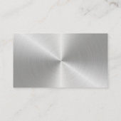 Beton-Beruflich-Metall-Silber-Visitenkarte Visitenkarte (Rückseite)