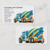 Beton-/Betonmischer-Baugewerbe-Karte Visitenkarte (Vorne/Hinten)