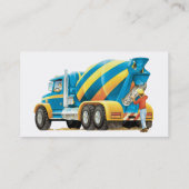 Beton-/Betonmischer-Baugewerbe-Karte Visitenkarte (Rückseite)