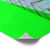 Beton Dschungel Abstraktes Gebäude Kunst Poster (Ecke)