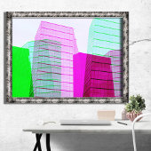 Beton Dschungel Abstraktes Gebäude Kunst Poster