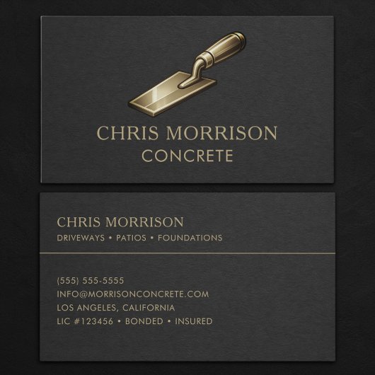 Beton-Fachmann Visitenkarte