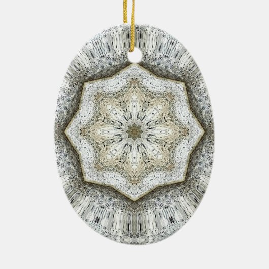 Beton Gray Star Ornament (Hinten)