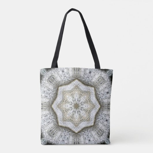 Beton Gray Star Tote Bag Tasche (Rückseite)