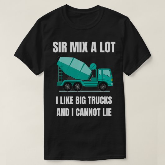Beton Mier Cement Mier LKW Fahrergeschenk Birke T-Shirt (Design vorne)