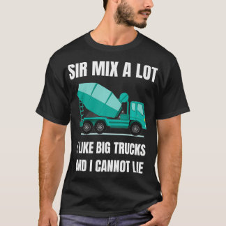 Beton Mier Cement Mier LKW Fahrergeschenk Birke T-Shirt