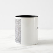 Beton mit einer Sonnenstraße Zweifarbige Tasse (Mittel)