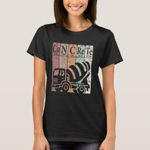 Beton-Periodensystems-Elemente-Bauarbeiten T-Shirt