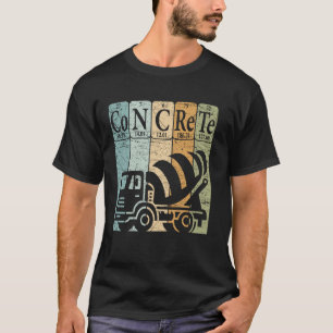 Beton-Periodensystems-Elemente-Bauarbeiten T-Shirt