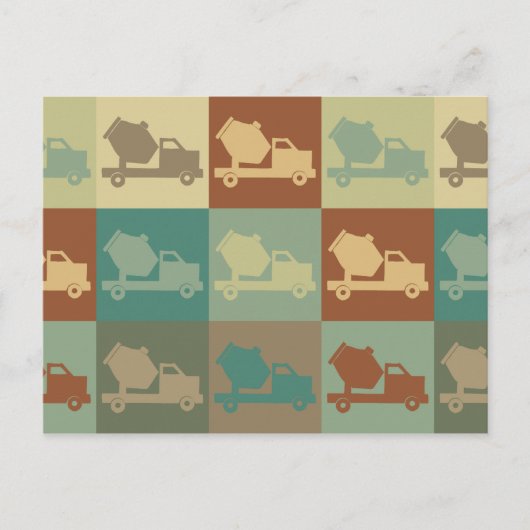 Beton Pop Art Postkarte (Vorderseite)