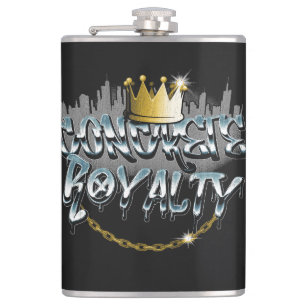 Beton Royalty - Urban Streetwear Design Flachmann