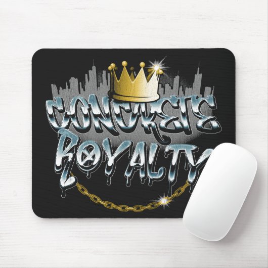 Beton Royalty - Urban Streetwear Design Mousepad (Mit Mouse)