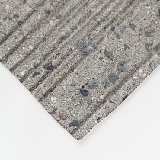Beton Tining Grau Zement Sidewalk Fleecedecke (Ecke)