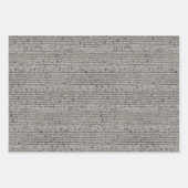 Beton Tining Grau Zement Sidewalk Geschenkpapier Set (Vorderseite 2)