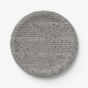 Beton Tining Grau Zement Sidewalk Pappteller