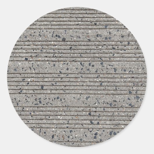 Beton Tining Grau Zement Sidewalk Runder Aufkleber (Vorderseite)