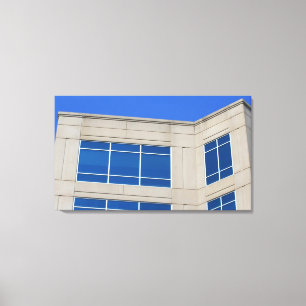 Beton u. Glas Leinwanddruck