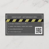 Beton- und Baustellenband Visitenkarte (Rückseite)