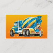 Beton-und Betonmischer-Gewohnheits-Bau Visitenkarte (Rückseite)