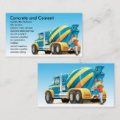 Beton-und Betonmischer-Visitenkarten Visitenkarte (Vorne/Hinten)