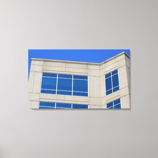 Beton und Glas Leinwanddruck (Vorderseite)