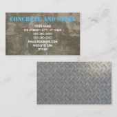 Beton und Stahl Visitenkarte (Vorne/Hinten)