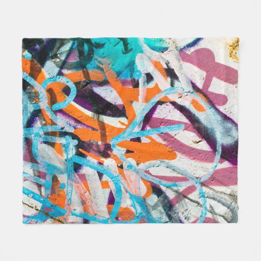 Beton, verwittert, abgenutzte Wand beschädigte Far Fleecedecke (Vorderseite (Horizontal))