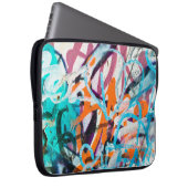 Beton, verwittert, abgenutzte Wand beschädigte Far Laptopschutzhülle (Vorne Rechts)