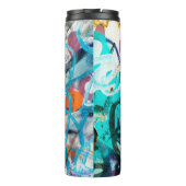 Beton, verwittert, abgenutzte Wand beschädigte Far Thermosbecher (Rückseite)