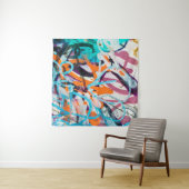 Beton, verwittert, abgenutzte Wand beschädigte Far Wandteppich (Beispiel (Horizontal))