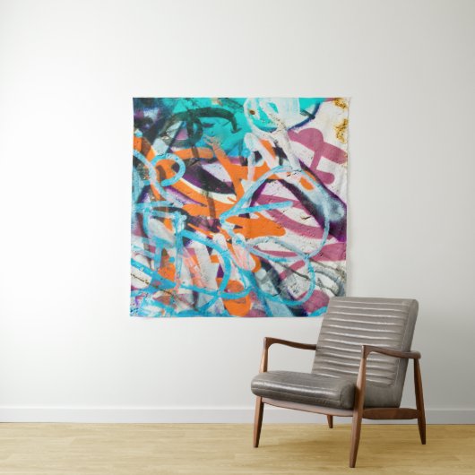 Beton, verwittert, abgenutzte Wand beschädigte Far Wandteppich (Beispiel (Horizontal))