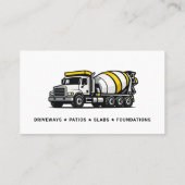 Betonarbeiten Visitenkarte (Rückseite)