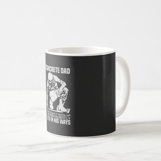 Betonarbeiter - BetonVater Kaffeetasse (VorderseiteRechts)