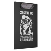 Betonarbeiter - BetonVater Klemmbrett (Rechts)