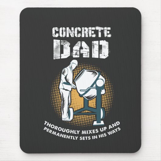 Betonarbeiter - BetonVater Mousepad (Vorne)