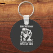Betonarbeiter - BetonVater Schlüsselanhänger (Vorderseite)