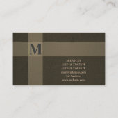 Betonbau Gebäude Hartfläche Visitenkarte (Rückseite)