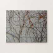 Betonblock-Wand mit Reben Puzzle (Horizontal)