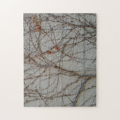 Betonblock-Wand mit Reben Puzzle (Vertikal)