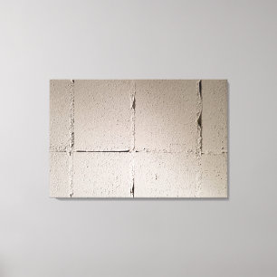 Betonblockwand für den eigenen Graffiti Leinwanddruck