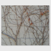 Betonblockwand mit Reben Geschenkpapier (Flach)