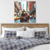 Betondschungel Leinwanddruck (Insitu (Schlafzimmer))