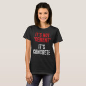 Betonfertigbauarbeiter T-Shirt (Vorne ganz)