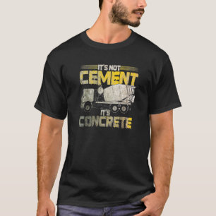 Betonfertiger, der seinen Betonmauerwerk nicht abb T-Shirt