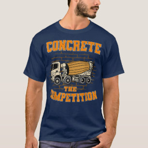 Betonfertiger Zementwagenarbeit T-Shirt