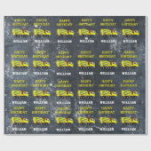 Betonfertigtransporter Geschenkpapier (Flach)