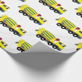 Betonfertigtransporter Geschenkpapier (Ecke)